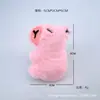 Pingente de Pelúcia Fofo em Formato de Coração Rosa Brinquedo de Pelúcia Desenho Animado Broche Chaveiro Pequeno Adorno Pendurado Boneca em Formato de Coração Decoração