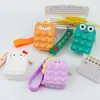 Bolsa de Silicona para Monedas de Dibujos Animados Matarratas Pionero Mini Cartera Bolsa de Almacenamiento para Presionar y Descomprimir Bolsa para Auriculares Liquidación de Stock