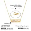 Collar Pequeño Deslizante Exquisito de Acero Inoxidable Jieding, Accesorio de Lujo Ligero de Nicho para Mujeres, Collar de Acero de Titanio que No se Desvanece, Transfronterizo
