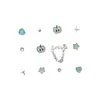 Lindo Juego de Aretes de Manzanita Nicho Dibujos Animados Dulce Femenino Corazón Versátil Diseño Geométrico Aretes para Estudiante y Viajero