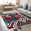 Suministro directo de fábrica tendencia geométrica graffiti alfombra para sala de estar dormitorio vestidor alfombrilla de cocina felpudo venta al por mayor