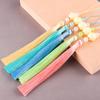 Colgante de Borla Estilo Antiguo de Loto Hanfu, Accesorio de Broche Cheongsam Estilo Chino, Borla Colgante, Artículo Decorativo, Adorno Colgante para Coche, Borla Colgante para Bolso, Venta al por Mayor