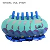 Banderines de Fiesta, Decoraciones Colgantes en Espiral, Decoraciones con Globos, Decoraciones de Papel para Fiesta de Cumpleaños con Temática Azul de Lilo y Stitch
