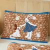 Toallas de Almohada de Algodón Puro para Niños, un Par de 40X60 Absorbentes de Sudor y Antideslizantes Toallas de Almohada de Gasa de Algodón para Bebé, Toallas Almohadilla Gruesas de Dibujos Animados
