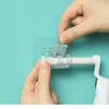 Clip de Fixação para Suporte de Vara Sem Furos Gancho com Adesivo Forte Suporte para Rack de Toalhas de Cozinha Material de PC Fivela de Suporte de Carga