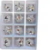 Decoraciones para Uñas K9 Copo de Nieve, Diamantes de Imitación Brillantes de Copo de Nieve de Alta Calidad, Diamantes de Imitación Irregulares de Punta Inferior, Popular Sensación de Internet, Diamantes de Imitación Blancos Champagne para Uñas