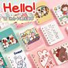 Bonito dos desenhos animados bobina papelaria A7 notebook escola primária prêmios presentes infantis pequeno notebook atacado