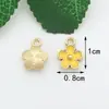 Acessórios de Joias Pequenos Estilo Chanel Transfronteiriços, Acessórios de Joias DIY Artesanais em Formato de Borboleta Atacado, Acessórios de Joias DIY Esmaltados em Formato de Flor Pequena