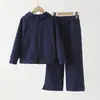 Nuevo Conjunto de Sudadera con Capucha de Terciopelo Plus para Niñas Otoño/Invierno para Niños Medianos y Mayores, Conjunto Casual Deportivo de Dos Piezas con Cremallera y Capucha, Calidez en la Ropa Exterior