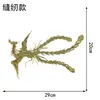 Adesivos de Tecido Bordados Fênix Estilo Chinês Dinastia Han Leque Dragão e Fênix Patch DIY Adesivos Decorativos Adorno de Casamento Grampo de Cabelo Adesivos de Tecido