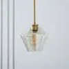 Luminária Pendente de Vidro Nórdica para Balcão de Bar, Vitrine de Loja, Restaurante Ocidental, Café, Design Pós-Moderno de Luxo Leve com um Estilo Criativo e de Luxo Leve