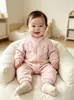 Mono de polar estilo coreano para bebés niños y niñas, moderno y deportivo, perfecto para salidas y gatear