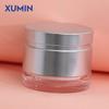 Frasco Cosmético Xumin Personalizado Plata Mate Tapa Alta 30g Frasco de Crema Ps de Doble Capa de Alta Gama 50g Frasco de Crema para Ojos/Facial Material de Embalaje