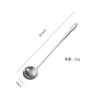 Cuchara de calabaza de acero inoxidable más cuchara mezcladora de mango largo, cuchara para condimentar, tarro profundo, cuchara para miel, cuchara de barra, venta al por mayor