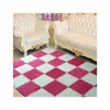 Alfombrillas de Suelo de Color Sólido Empalmadas al por Mayor, Alfombras Modernas Simples de Cobertura Total para Sala de Estar, Alfombrillas de Suelo Domésticas Antideslizantes de Fácil Cuidado Transfronterizas