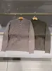 Camiseta para Hombre BORBOTIE 2026 Otoño/Invierno Nueva Moda LP Cuello Henley Botones de Lana Cuello Alto Suéter