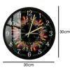 Reloj de Pared Moderno Simple de Acrílico de Moda Transfronterizo Reloj con Estampado de Gallo de Color Distintivo Reloj de Pared Decorativo