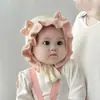 Suéter de Primavera y Otoño Sombrero de Princesa Flor Pequeña Volante Tejido Sombrero de Bebé Otoño e Invierno Unisex Niños Bebé Sombrero de Lana