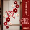 Decoración de pared de fondo para sala de bodas, flores plisadas sencillas, entrada de casa nueva, poste de boda, fondo de pared