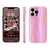 Funda de teléfono ins estilo minimalista patrón de ola degradada para iPhone 18 Pro Max, Apple 16, ligera, antideslizante, carcasa rígida