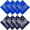 Pañuelo Personalizado Bandana Paisley Algodón Puro Estampado Patrones Multicolor Etiquetado de Marca Procesamiento de Fábrica Origen Hecho Bajo Pedido
