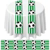 Bandeira de Mesa Descartável Material Peva Espessado Decoração de Feriado Festa Temática Impermeável e à Prova de Óleo Bandeira de Mesa Retangular de Plástico