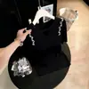 Top de Punto de Seda de Hielo para Mujer, Tacto de Alta Gama, con Perlas, Manga Corta, Nuevo Primavera/Verano 2026, Hueco, Talla Grande, Moda, Capa Base