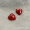 Pendientes de resina con forma de corazón de diamante multicorte japonés, accesorios para tocados, venta al por mayor