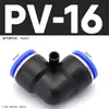 Conector Rápido Neumático, Adaptador Recto de Conexión Rápida, Conector de Tres/Cuatro/Cinco Vías, Pu/Pe/Py/Pg4/6/8/10/12Mm
