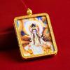 Thangka Caja Gawu Hada Zorro Dorado Colgante Zorro Collar Buda Colgante Conmemorativo de Cinco Viajes Molinillo Tibetano