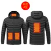 Chaqueta calefactora inteligente de invierno con calefacción eléctrica, chaqueta calefactora de algodón con temperatura constante y acolchado USB, para hombres y mujeres.