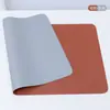 Alfombrilla Gruesa Impermeable y a Prueba de Aceite de Doble Cara para Escritorio de Laptop Transfronteriza con Alfombrilla de Ratón de Cuero de Alta Gama