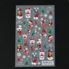 Adesivos de Unha Artística Novos Transfronteiriços Ins Urso de Desenho Animado Papai Noel Floco de Neve Anjo Laço Adesivos Adesivos para Unhas