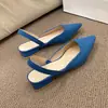 Sandalias cerradas de tacón bajo estilo francés para mujer, nueva colección verano y otoño 2026, zapatos de tacón grueso de una sola tira, elegantes tacones de punta para socialité