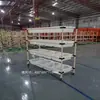 Mesa de Empaque para Comercio Electrónico, Mesa de Empaque Express Hecha a Medida, Escritorio de Empaque, Banco de Trabajo con Tubería Lean para Envío en Almacén, Mesa de Operación de Fábrica