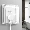 Panel Internacional de Enchufe e Interruptor Eléctrico Toma de Pared Doméstico Oculto 86 Oro Champán Panel Grande Tres Orificios