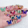 Ventas Calientes Transfronterizas Colgante de Aleación con Goteo de Aceite Estampado Colorido de Dibujos Animados de Mariposa Colgante DIY Pulsera Collar Accesorios de Joyería