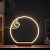 Nova decoração base de cerâmica Zen chinesa para fogão de pendurar madeira maciça decoração de casa sala de estar escritório entrada estudo anel de lâmpada
