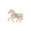 Nuevo Broche de Caballo Esmaltado con Pedrería y Goteo de Aceite Personalizado Europeo y Americano Exquisito Accesorios de Pin Versátiles para Corsage de Traje y Abrigo