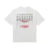 Camiseta Unisex de Manga Corta Casual Versátil Lavada y Desgastada con Estampado de Código de Barras Digital Estilo Callejero Verano 2026 Transfronteriza