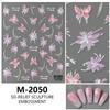 Las Nuevas Pegatinas de Mariposa Luz de Concha de Xiaohongshu Se Pierden Colaboración Estilo Japonés Alas de Mariposa Pegatinas Románticas de Mariposa para Uñas