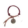 Moneda Espíritu de Montaña de Cobre Puro Pulsera de Cuerda Trenzada Hecha a Mano Joyería para Mujer Regalo de Pareja S426 Nuevo Estilo Chino