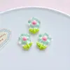 Acessórios de resina de girassol e tulipa, presilhas de cabelo, elásticos de cabelo, decorações DIY, acessórios para sapatos, pingentes para sapatos