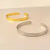 Nuevo Brazalete Abierto de Aleación para Mujer, Moda Estilo Ins, Versátil, Brazalete de Aleación con Textura Martillada, Brazalete en Forma de C