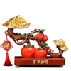 Nova Chinoiserie Tudo Corre Bem Caqui Decoração de Entrada Sala de Estar Gabinete de TV Gabinete de Vinho Mobiliário de Escritório Decorações