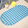 Tapete Oval para Banheiro Junxi Tapete Antiderrapante Doméstico Sala de Chuveiro Banho Anti-Queda Ventosa Tapete de Chão Banheiro Massagem para Pés