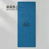 Esterilla de yoga gruesa antideslizante de color verde oscuro para uso doméstico, 185x68cm, silenciosa y amortiguadora, hecha de caucho natural PU