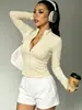 Nueva Chaqueta de Yoga con Cremallera Ajustada, Protección Solar Transpirable para Correr, Fitness, Entrenamiento, Secado Rápido, Manga Larga, Color Nude