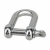 Grillete de Arco de Acero Inoxidable 304 Grillete en Forma de D Bloqueo para Cable de Acero Eslabón de Cadena Hebilla de Acero en Forma de U Herrajes de Grillete de Herradura