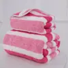 Envío Transfronterizo Toalla Ancha de Coral Fleece Toalla de Baño para Uso Doméstico, Toalla Gruesa de Coral Fleece de Doble Cara Absorbente con Borde Ancho